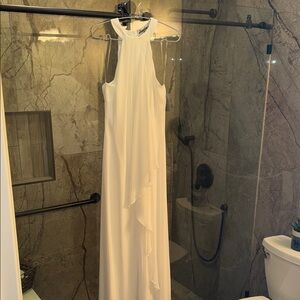 Meghan LA Elegant White Maxi Dress